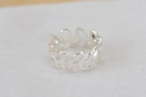 ABAN0019 Anillo MIDI hojitas