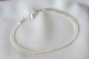 ABP0037 Pulsera clapton plana estrellitas