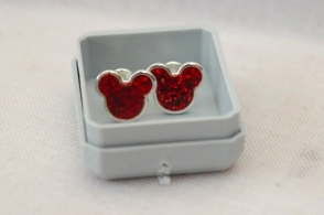ABRI1543 Aros abridores resina  MICKEY BRILLOS ROJO
