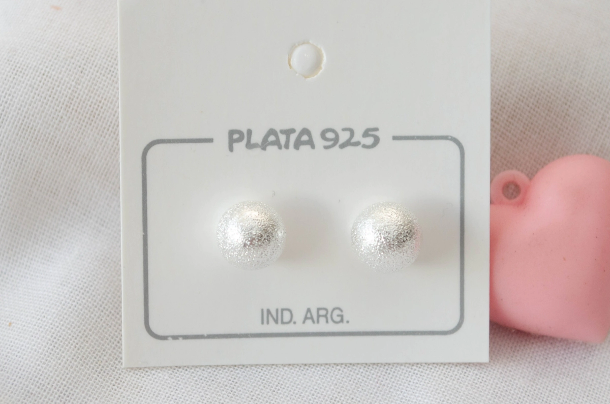 L-AREN8 Aros bolitas arenadas 8mm