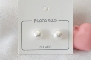 L-AREN8 Aros bolitas arenadas 8mm