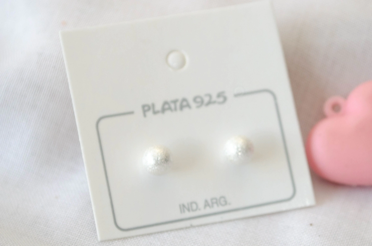 L-AREN6 Aros bolitas arenadas 6mm