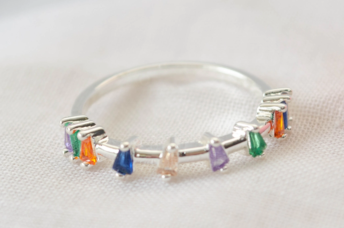 ABAN0085 Anillo cubics formas colores