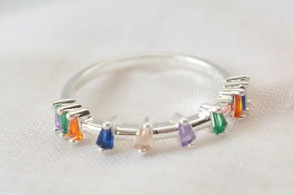 ABAN0085 Anillo cubics formas colores