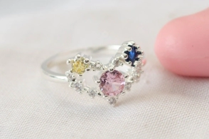 ABAN0087 Anillo corazon cubics