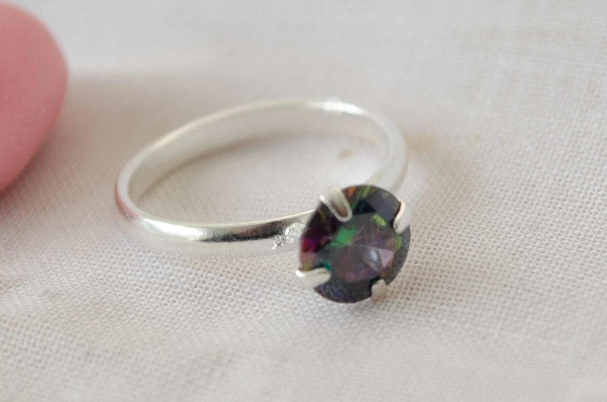 L-AN0203 Anillo cubic GRIS