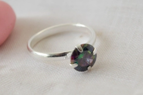 L-AN0203 Anillo cubic GRIS