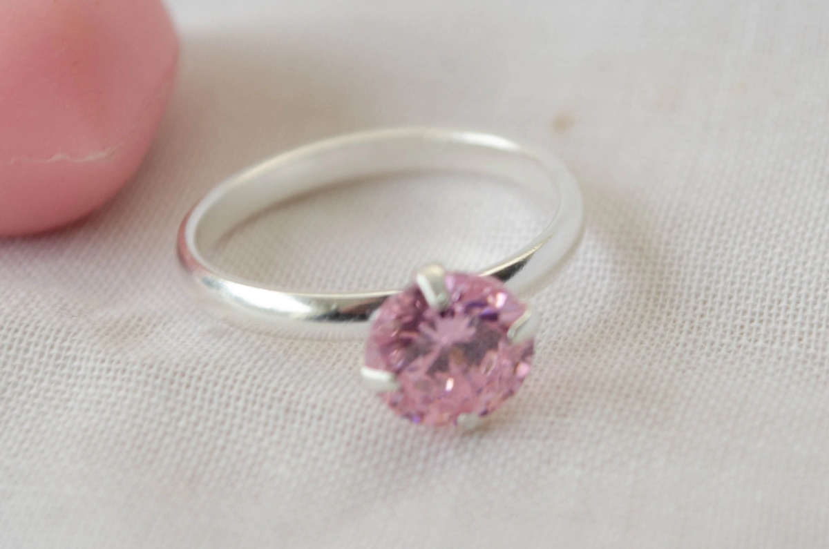 L-AN0203 Anillo cubic ROSA
