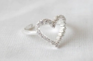 L-AN0216 Anillo corazon grande micropave