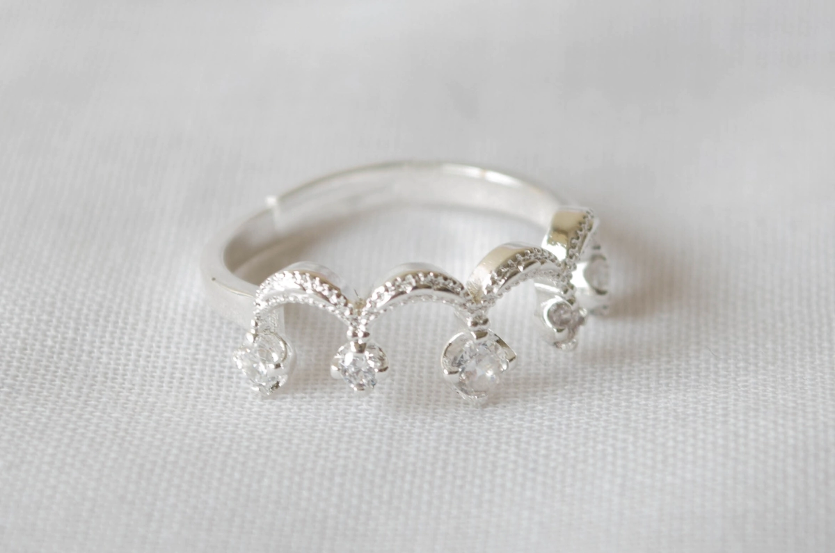 L-AN0221 Anillo simil corona cubics