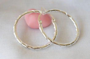 ABA0053 Argollas torsadas 3cm