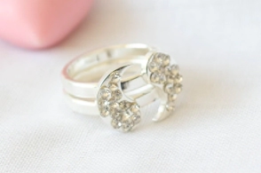 ABAN0108 Anillo doble para compartir circulo ying yang
