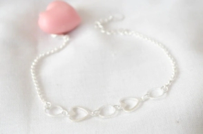L-PU0246 Pulsera corazones