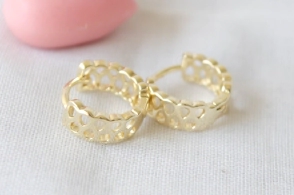 L-ARD0009 Aros huggies doble gotitas