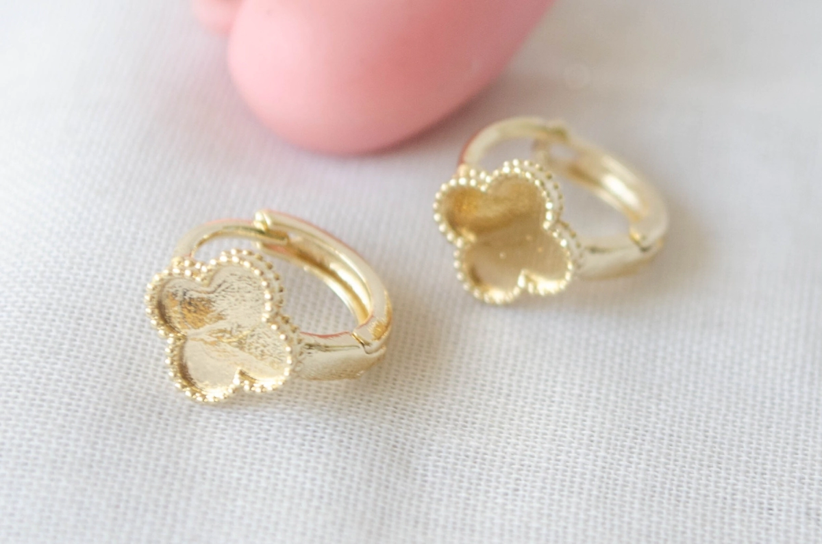 L-ARD0025 Aros argollas flor