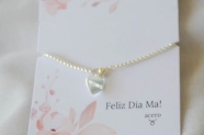 MA0037 Pulsera con dije corazon MAMA
