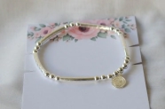 MA0057 Pulsera elastizada tubos bolitas SAN BENITO