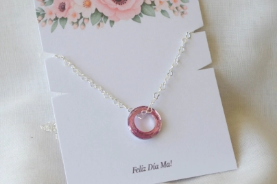 MA0049 Cadena dije circular ROSA