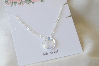 MA0049 Cadena dije circular TRANSPARENTE