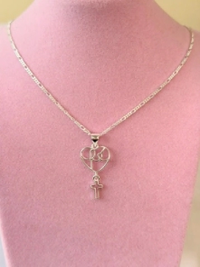 MA0053 Cadena coraz&oacute;n FE - cruz