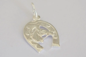 DI514 Dije herradura caballo - 1.5x3cm