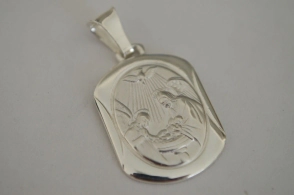 *Medalla maciza sagrada familia - 2x3cm