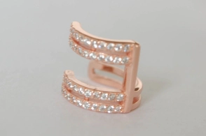 PRAR009 Aro PLATA ROSÉ Ear cuff micropavé