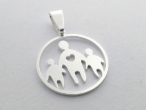 ABD0526 Dije papá con nenes 2.3cm