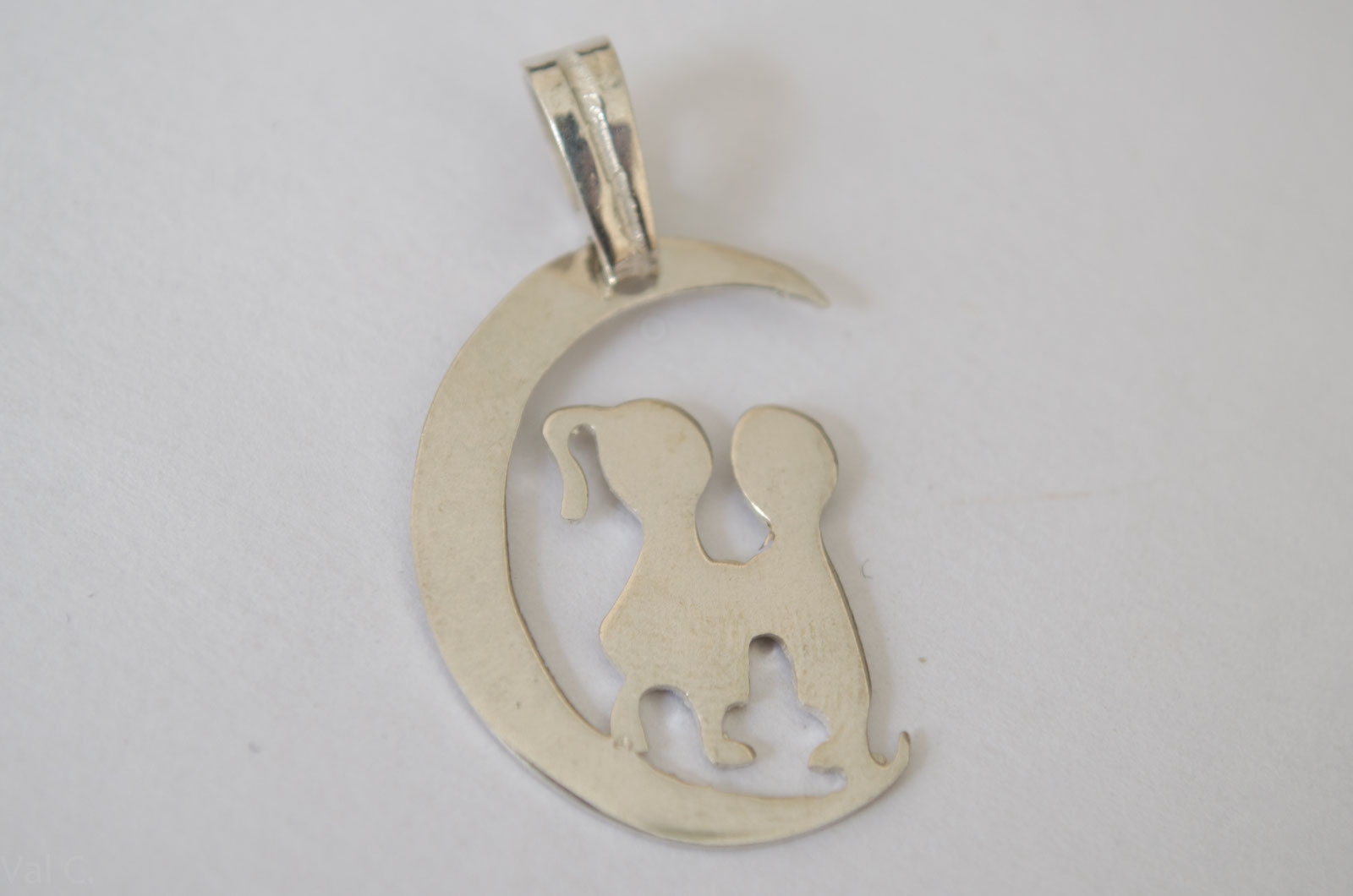 DI103 Dije pareja luna - 1.8x3.4cm