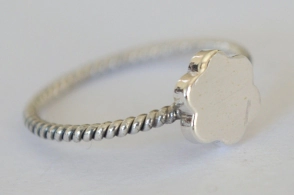 ANI209 Anillo torsado flor - 