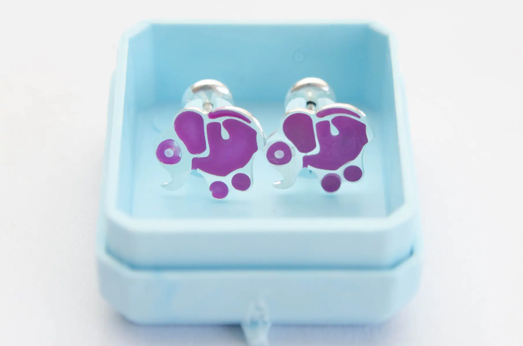 Aros abridores elefante esmalte VIOLETA