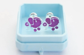 Aros abridores elefante esmalte VIOLETA