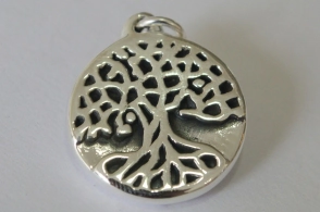 DI197 Dije árbol vida inflado - 2.7cm